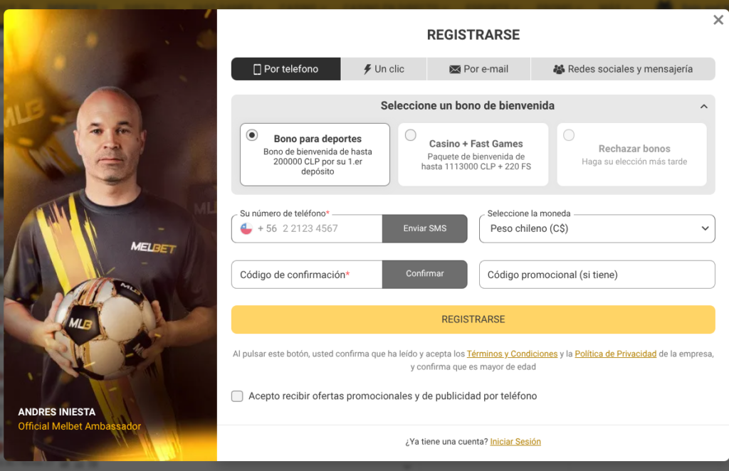 Cómo usar el código promocional Melbet Chile